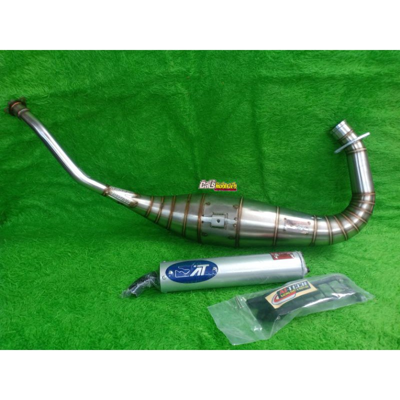 KNALPOT STAINLESS COBRA X2 NINJA R NINJA SS NINJA RR ORIGINAL AITECH MUFFLER KNALPOT COBRA AITECH