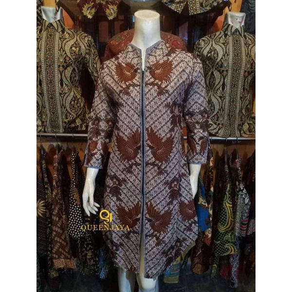 Batik Wanita Atasan Dress Tunik Queen Jaya Bl4wong