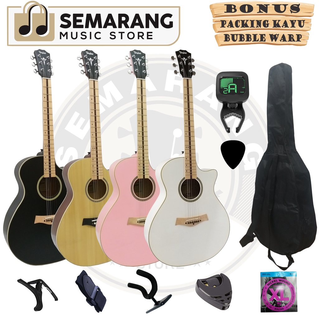 Gitar Akustik Taylor Fingerboard Maple Berkualitas