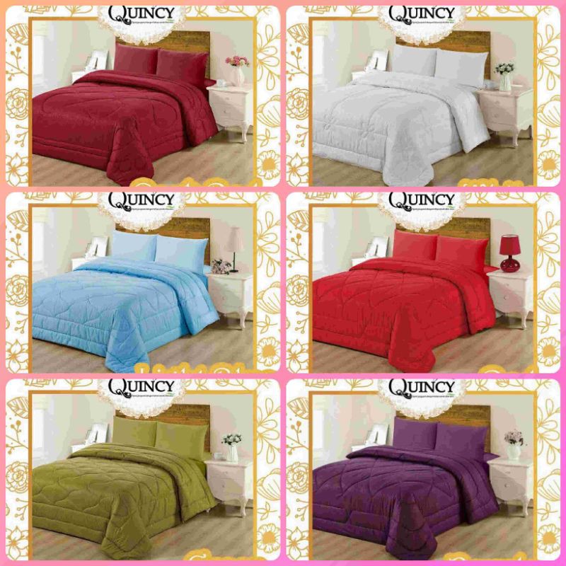 Bedcover Valery Quincy Set Polos Motif Embos 120x200