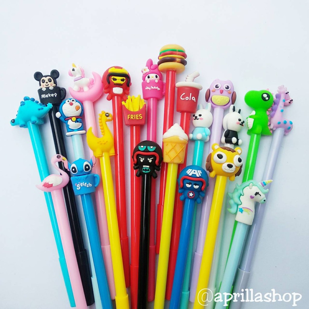 

Pulpen Gel Karakter Lucu Eceran ( 1 pulpen ) bisa pilih motif