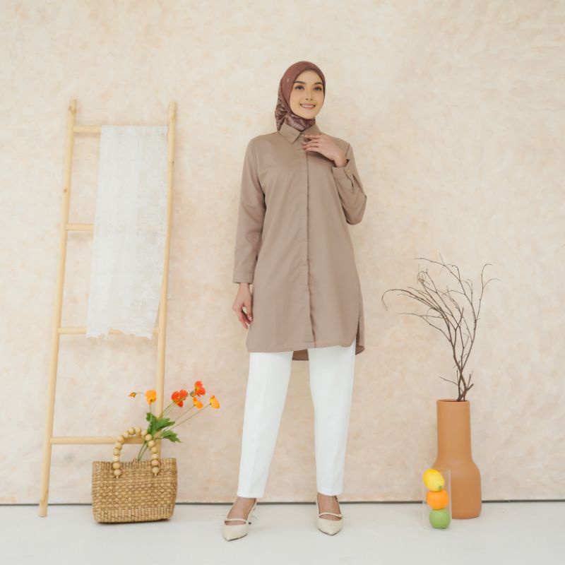 Tunik basic / tunik bahan toyobo fodu termurah