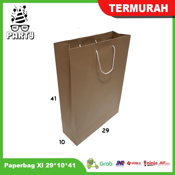 

Paper Bag Coklat XL / Paper Bag Kraft / Tas Kertas / Tas Tenteng