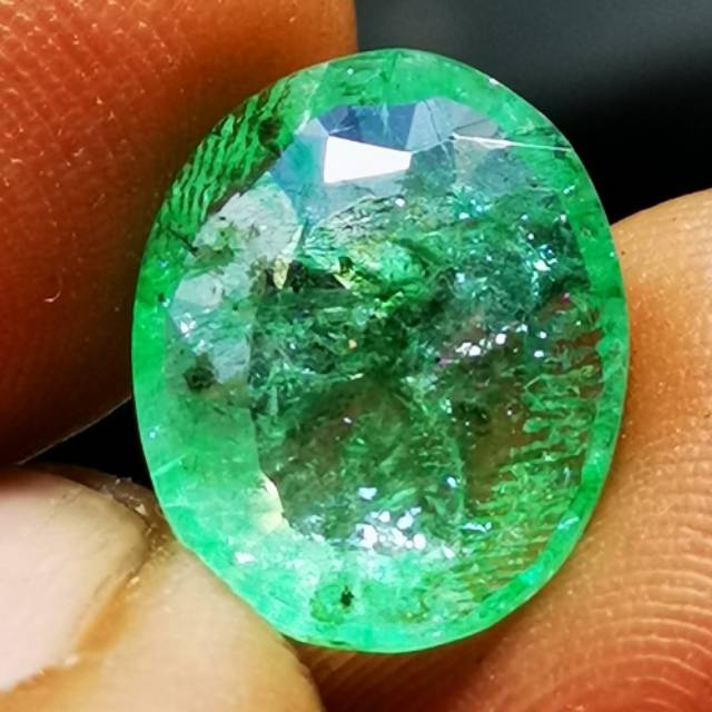 Batu permata natural zamrud colombia HQ