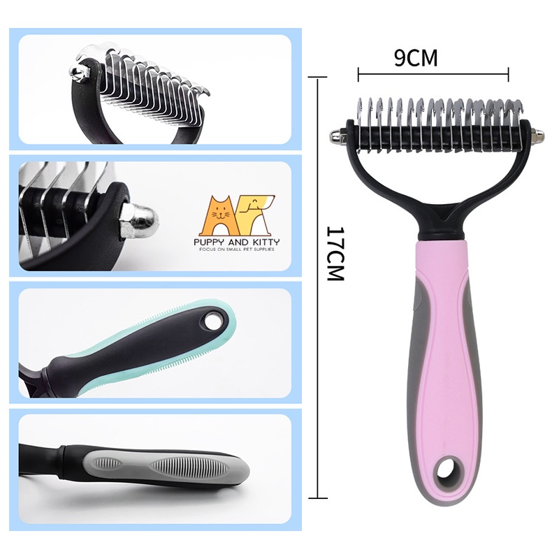 Sisir Grooming Brush Kucing / Sisir Sikat Slicker Bulu Rambut Kucing Anjing Kelinci / Sisir Bulu Pet brush murah