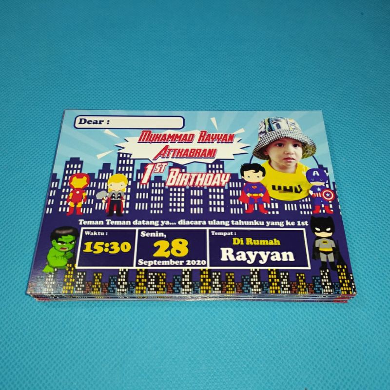 undangan ultah/kartu undangan ultah anak/kartu undangan ulang tahun/undangan ulang tahun