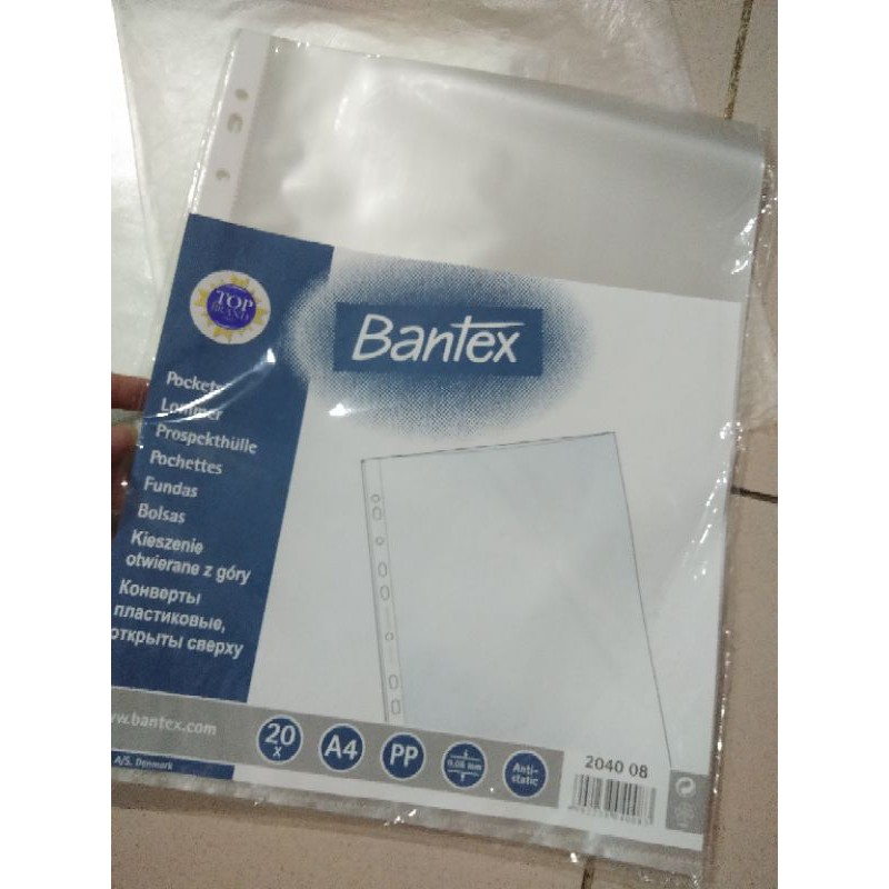 

portfolio plastik binder a4 bantex pockets