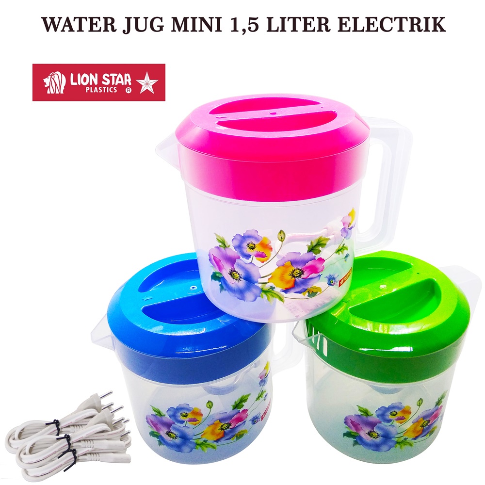 FM - Teko Air Listrik Lion Star K-4 Water Jug/ Water Jug Mini 1,5 Liter Electrik