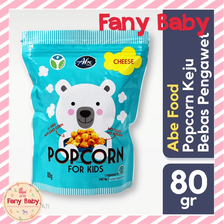 ABE POP CORN FOR KIDS 80GR [ CHEESE ]