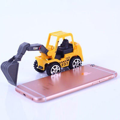 6 Types Children's Forklift Simulation Inertial Excavation Engineering Vehicle Alloy Excavator Model Toys