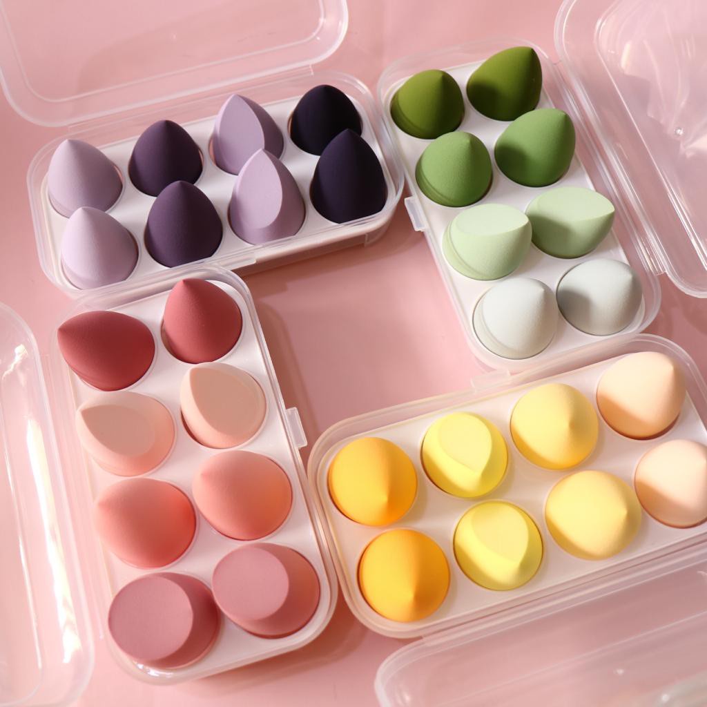 ~AB~ Spons Blender 4pcs / 8pcs Sponge Blender Lameila / Make Up Tools / Spons Blender / Spons Makeup / Beauty Blender/sponge make up/Spons Makeup 1set