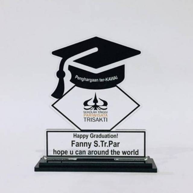 Piagam akrilik, plakat akrilik, merchandise plakat, piagam penghargaan, souvenir plakat