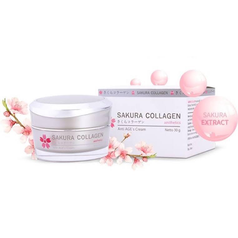 Sakura Collagen Anti AGE's Cream 30 gram