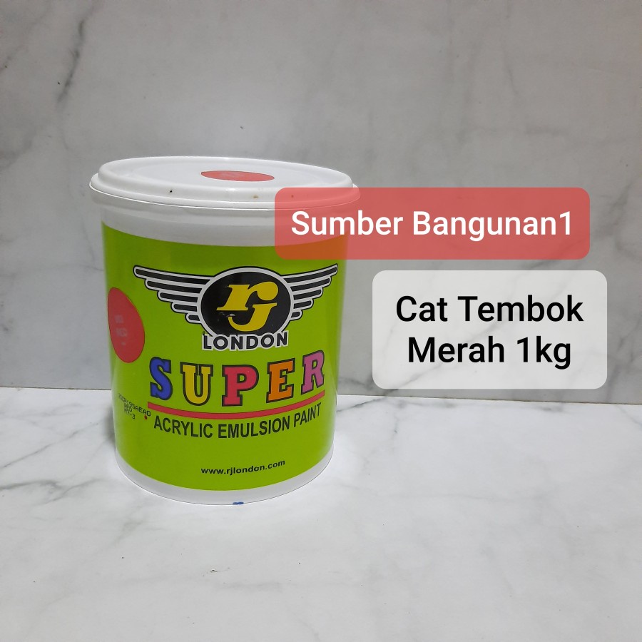 Cat tembok merah 1kg murah cat 1 kg air dinding triplek