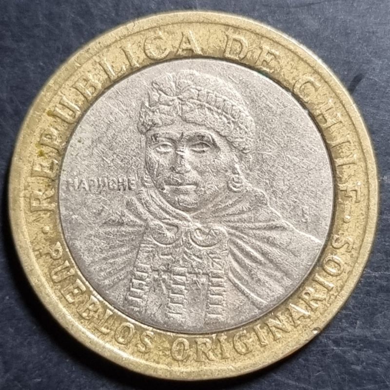 Koin Bimetal Argentina 100 Pesos Tahun 2005-2010 Bekas pakai