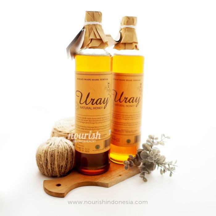 

Twin Pack Madu Uray / Madu Lebah Hutan / Raw Natural Honey 640ml x 2pc