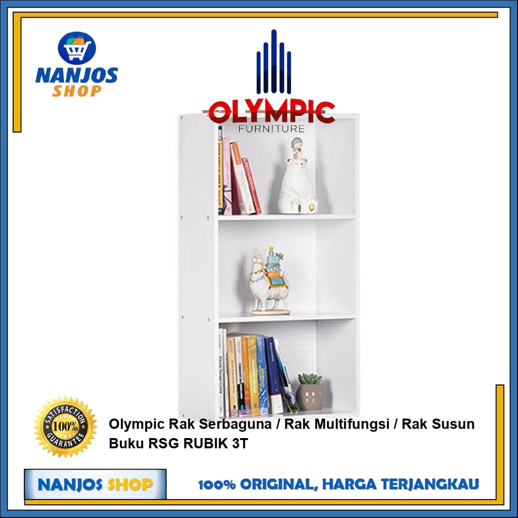 Olympic Rak Serbaguna / Rak Multifungsi / Rak Susun Buku RSG RUBIK 3T