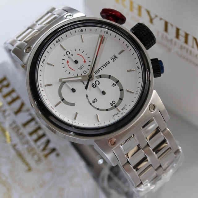 RHYTHM 1101S JAM TANGAN CHRONOGRAPH PRIA ORIGINAL