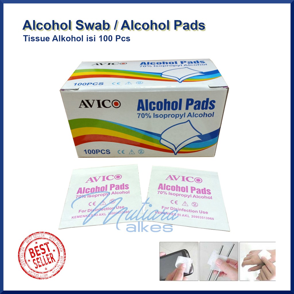 Alcohol Swab Avico Alcohol Pads Tissue Alkohol 