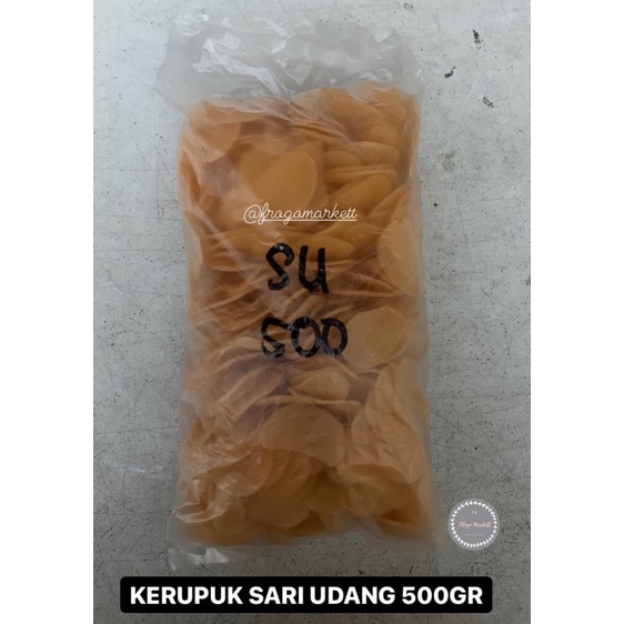 REPACKING !! Kerupuk Sari Udang Orange 500gr