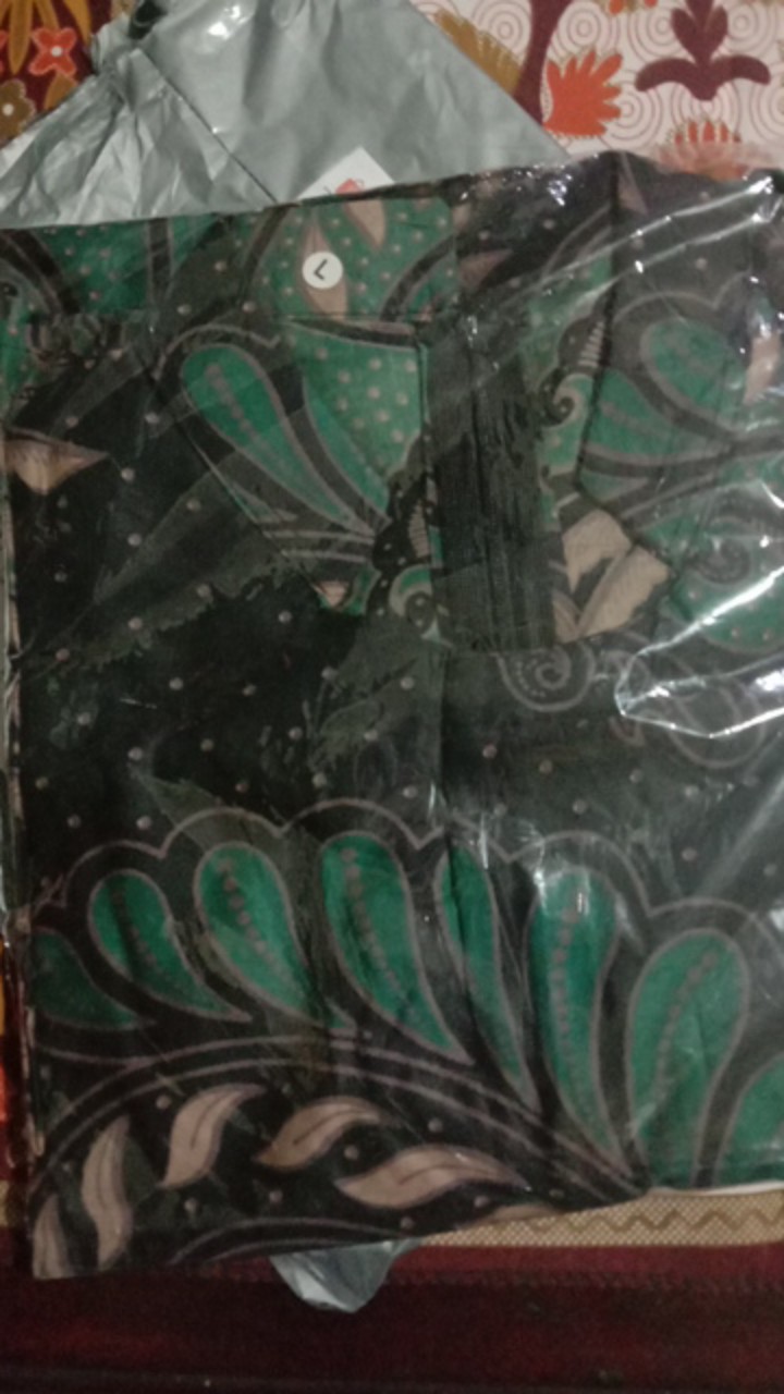 M-l-xl-xxl Batik Tunik Wanita Asj Sa Hrb026 Kenongo Pekalongan Sogan Tulis