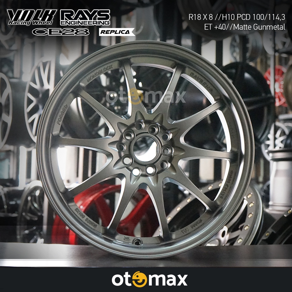 Velg Mobil Volk Rays Ce28 Ring 18 Matt Gunmetal