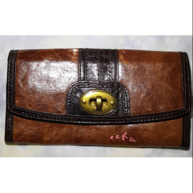 Fossil vintage two tone wallet