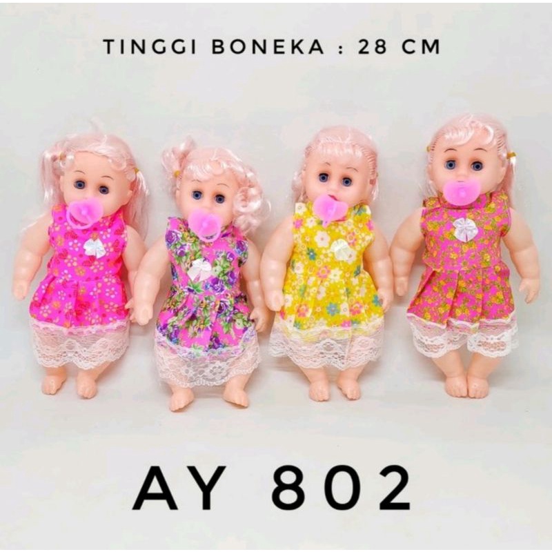 Mainan Anak Perempuan Boneka Empeng Boneka Bayi Menangis Lucu Banget
