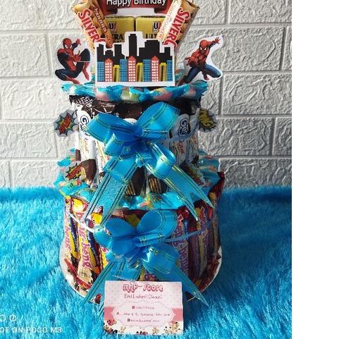 

SALE!!(Link Ekspedisi) snack tower - snack cake - snack tart - cake snack parcel ultah - bucket snack birthday|RA5