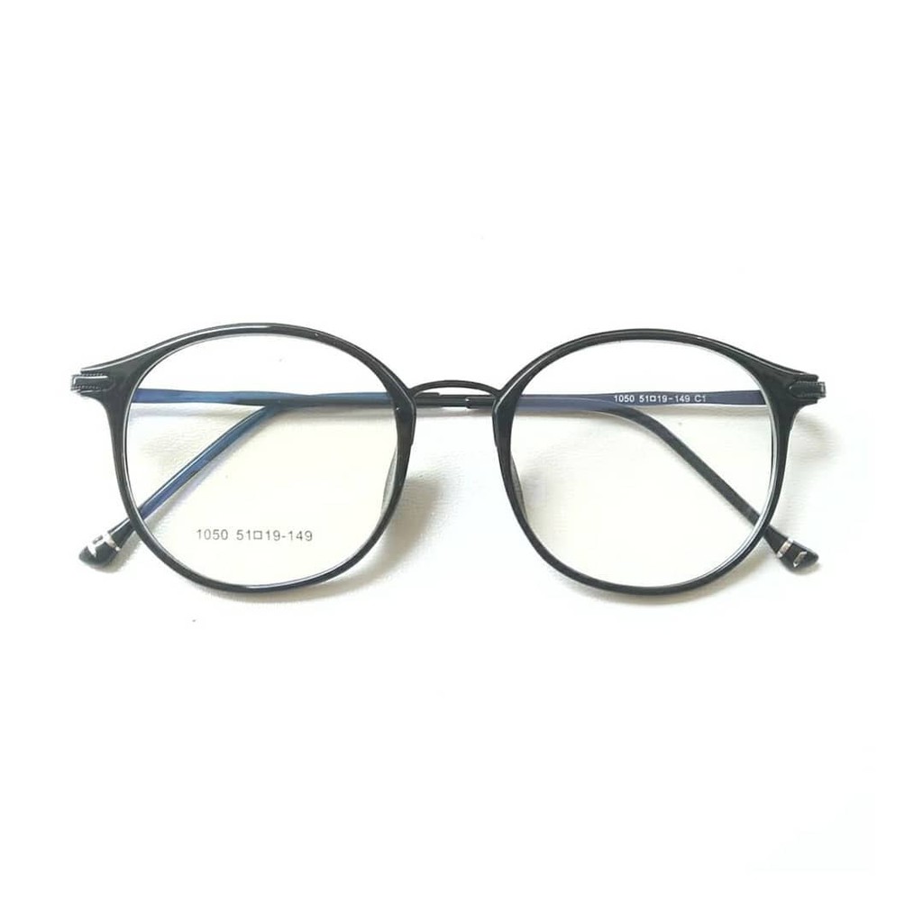 Frame Round Metal Black 1050
