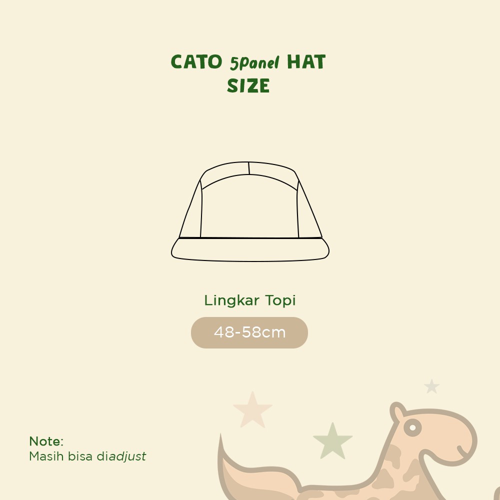 TOPI ANAK  (FIVE PANEL ANAK / 5PANEL ANAK) KIDS HAT PUER'S CATO HAT