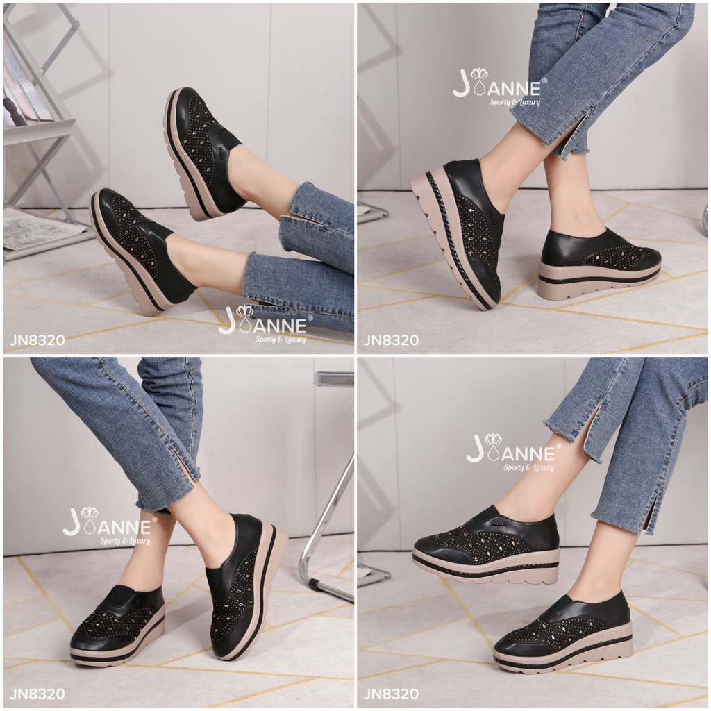 JOANNE Sepatu Wanita Wedges Shoes  #JN8320 ORIGINAL