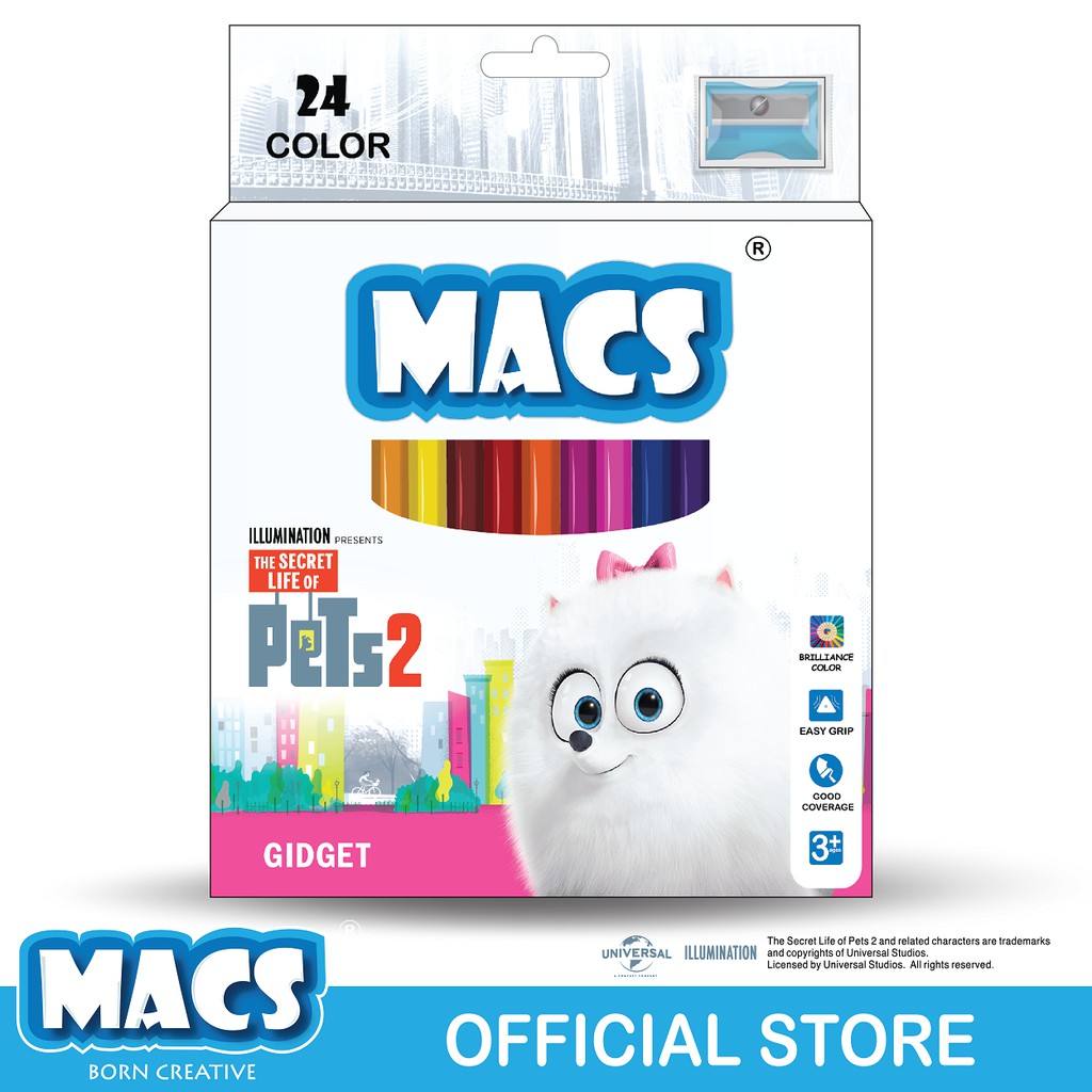 

MACS Coloring Pencils The Secret Life Of Pets 2 - Gidget (24 colors)