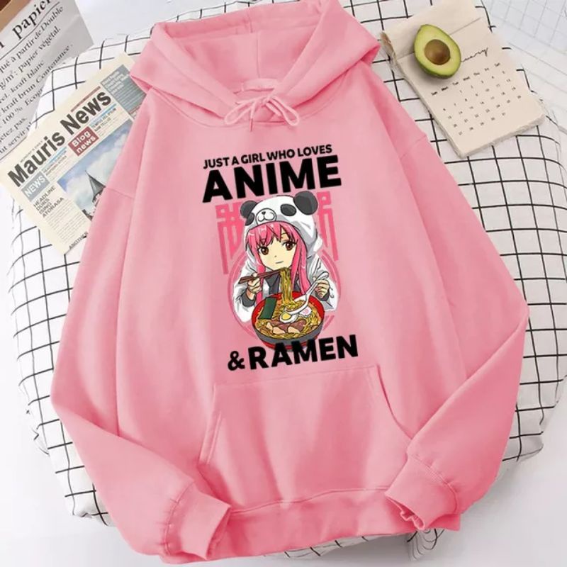 Ramen hoodie sweater anime cewek