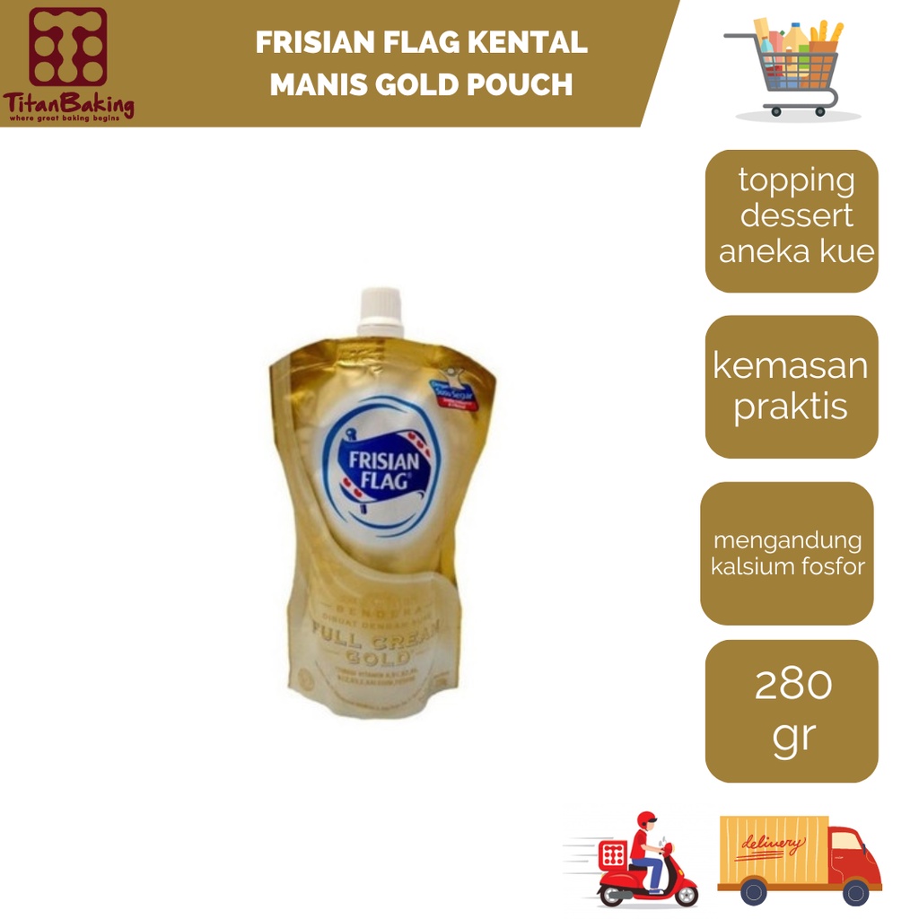 

Frisian Flag Bendera Kental Manis Gold Pouch 280 Gram