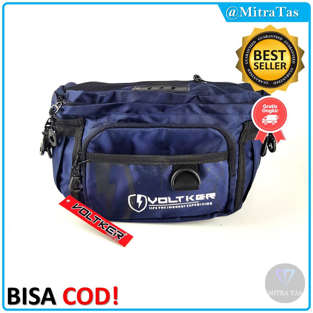 Waist Bag Nylon Saku Sablon Bahan Denim! Tas Termurah!