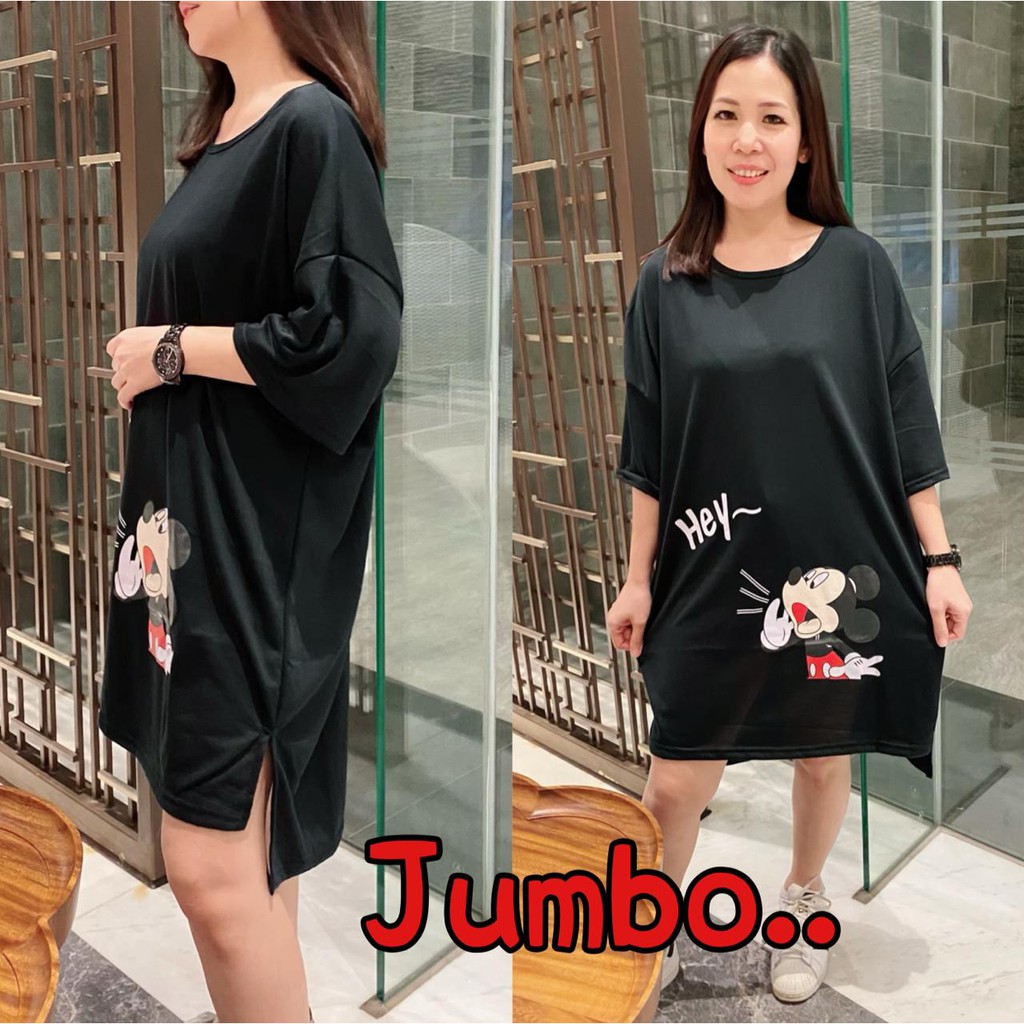 VS GG  - TUNIK dres wanita jumbo HEY MICKEY