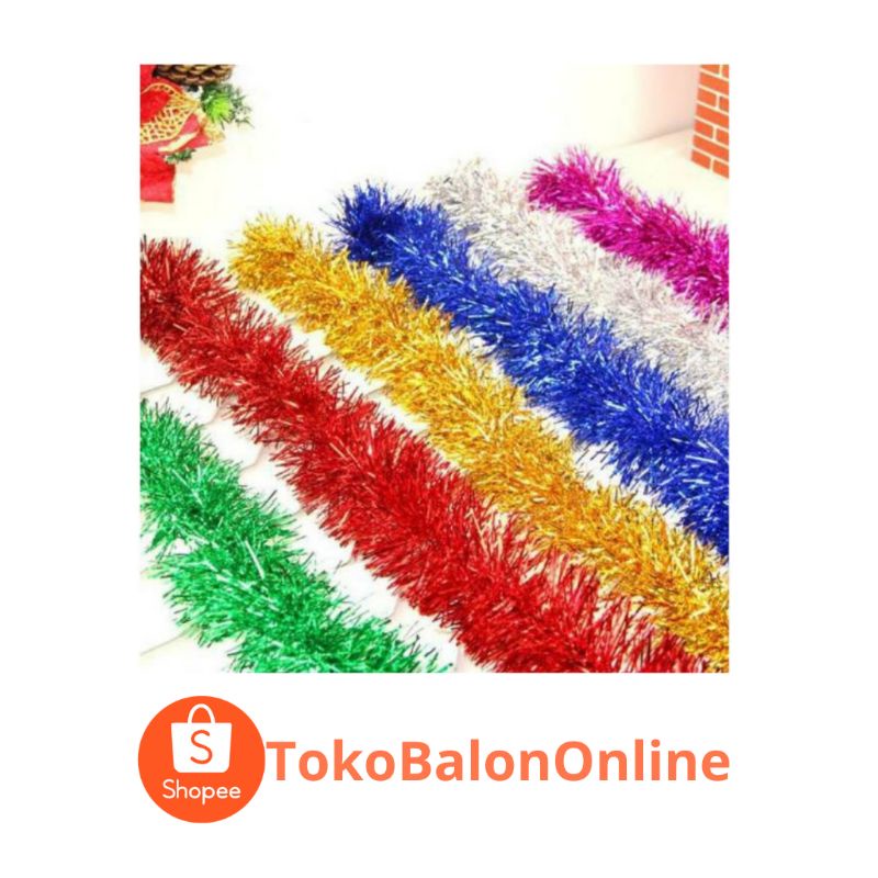 bfs Slinger rumbai ± 2 meter Tebal Hiasan tambahan pesta ulang tahun tedak siten aqiqah turun tanah 