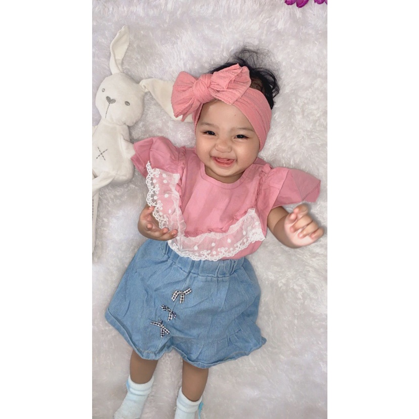 ASLI IMPORT PREMIUM SET ARA Meghan Dress TERMURAH LUCU ANAK Bayi PEREMPUAN CEWEK