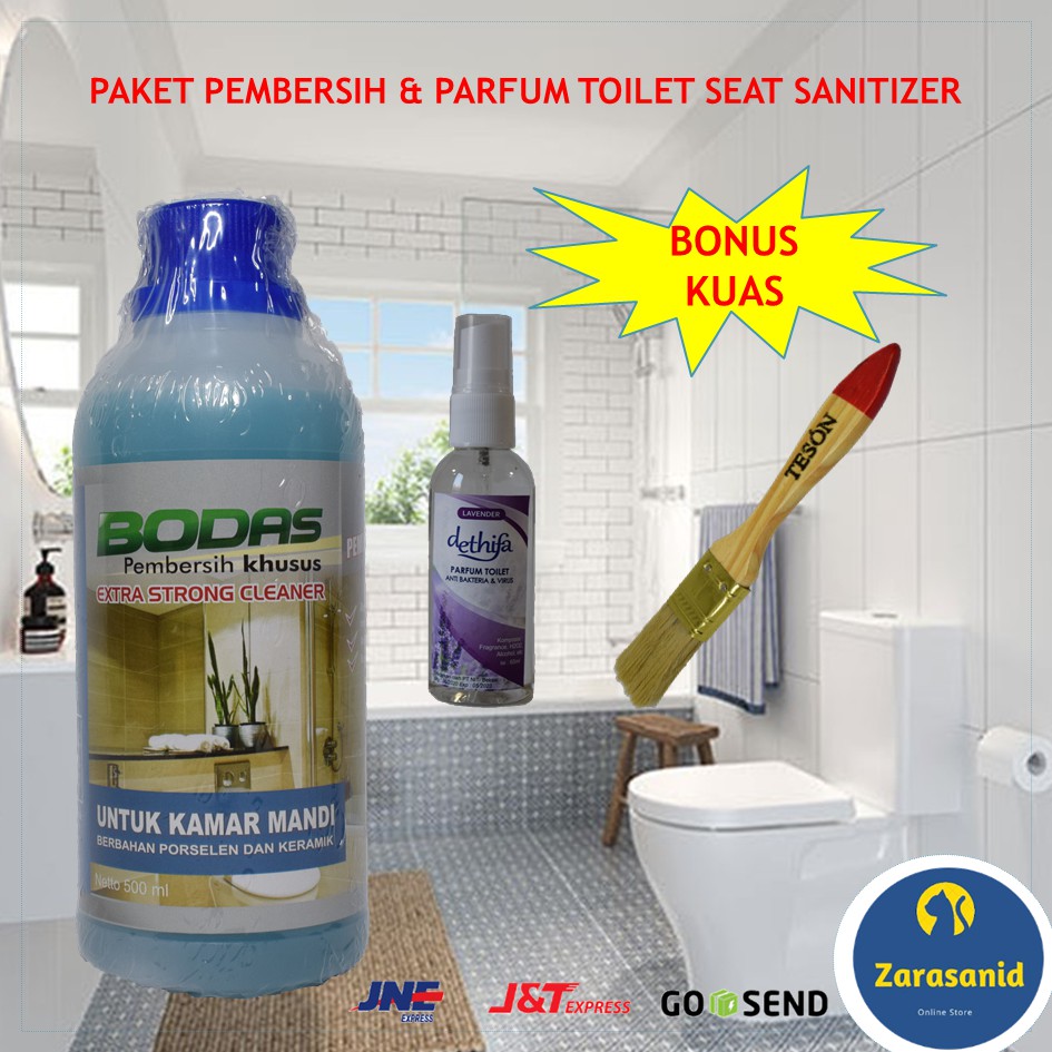 PAKET PEMBERSIH &amp; PARFUM TOILET SEAT SANITIZER SANGAT HARUM BERSIH CUKUP DIKUAS ANTI VIRUS BAKTERI