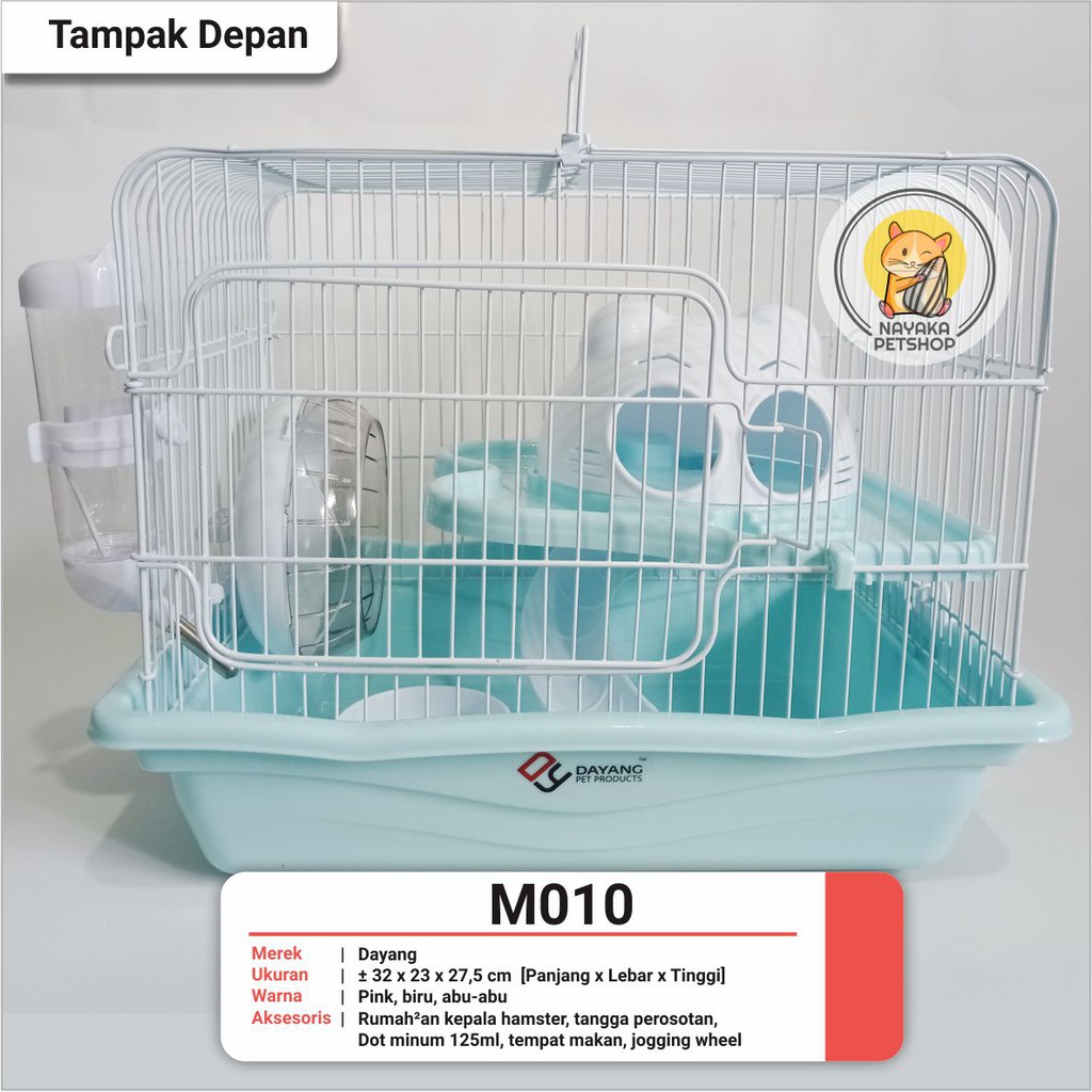 Dayang M010 Kandang Kepala Hewan Hamster Tingkat 2 Lantai