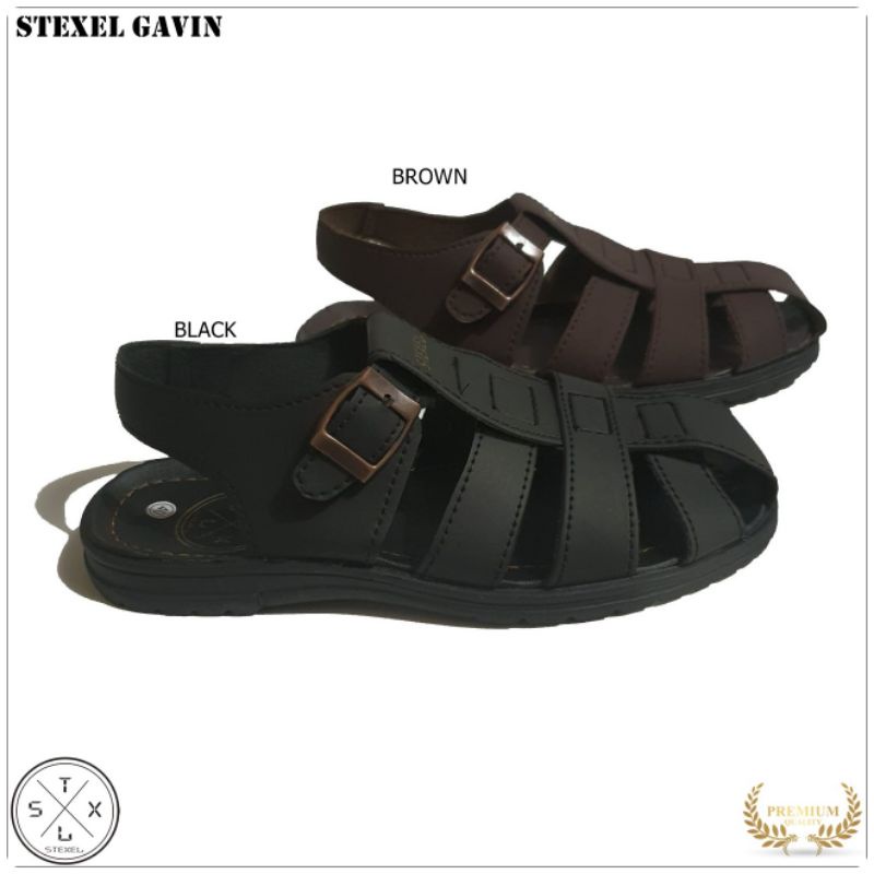 LUBRENE Sepatu Sandal Kulit Pria Murah Kekinian Sandal Sepatu Casual Cowok Cewek Laki Laki Dewasa Ke