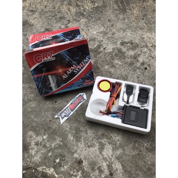 stater remot alaram motor otomatis cr7 set modul pemasangan termurah