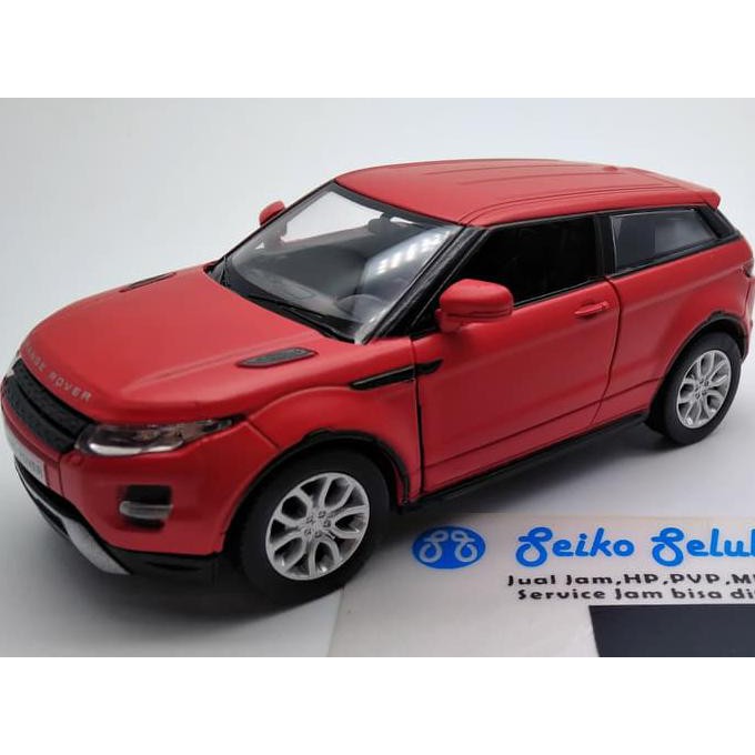 M963- Miniatur Mobil Range Rover Evoque Merah Matte Series Rmz City Range Fw