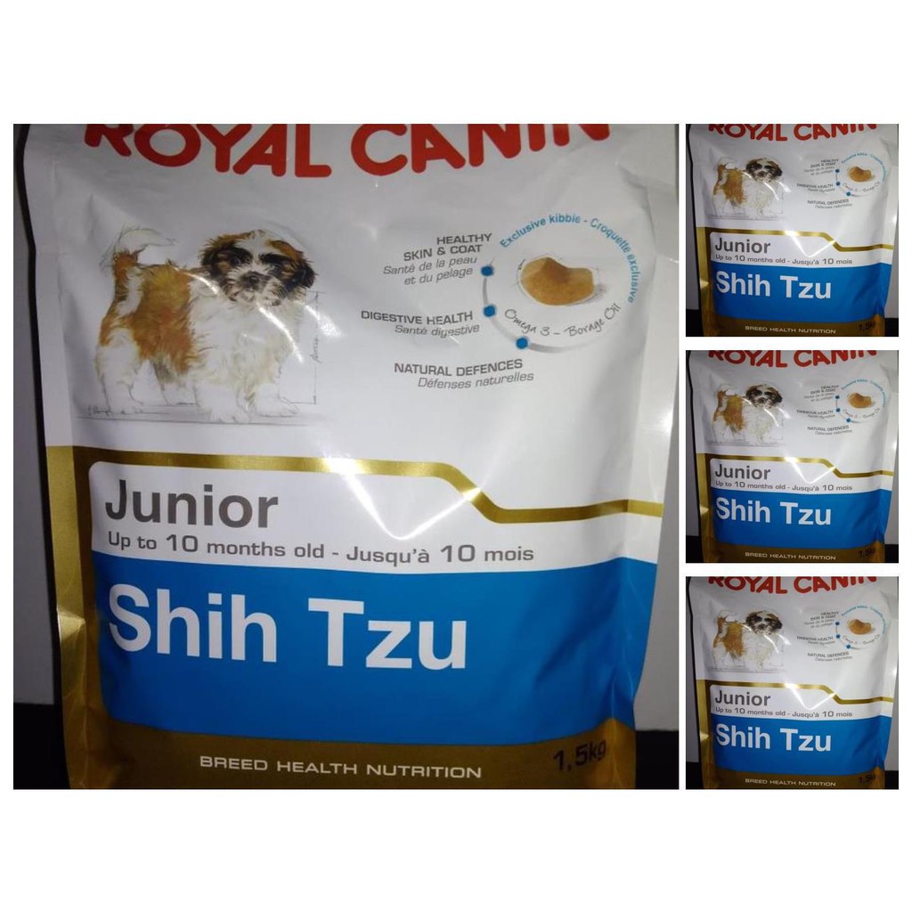 royal canin shih tzu junior 1,5kg makanan anjing shih tzu junior