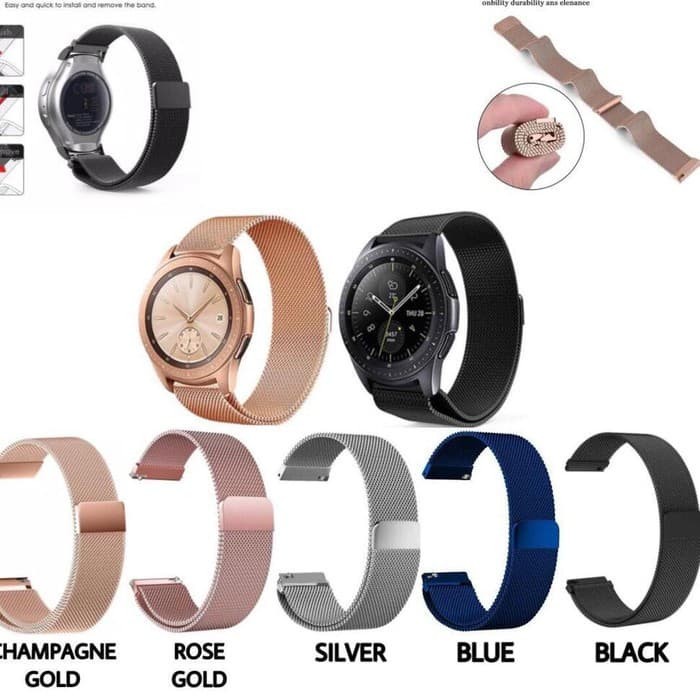 STRAP TALI JAM TANGAN - MILANESE STYLE MAGNETIK LOOP - FOR SAMSUNG GALAXY WATCH 42MM