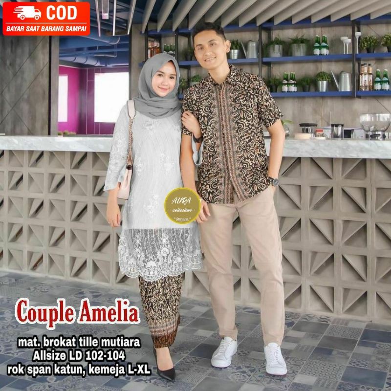 KEBAYA COUPLE | KEMEJA BATIK | FASHION WANITA | BAJU TUNANGAN | BAJU KONDANGAN best seller