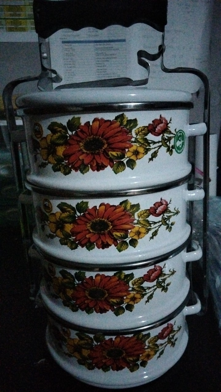 Rantang Susun Enamel Ukuran 14 Susun 4 Maspion