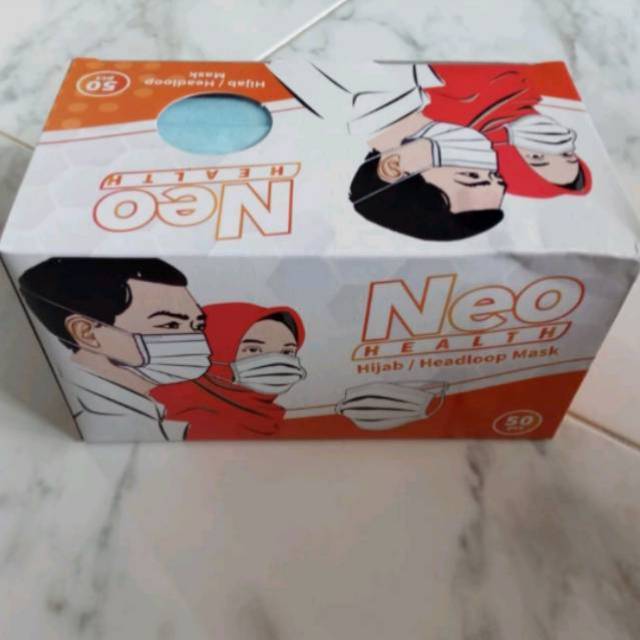 Neo Health Masker Hijab isi 1 lembar Headloop Mask Neo Health Masker Hijab isi 1 lembar Headloop Mask
