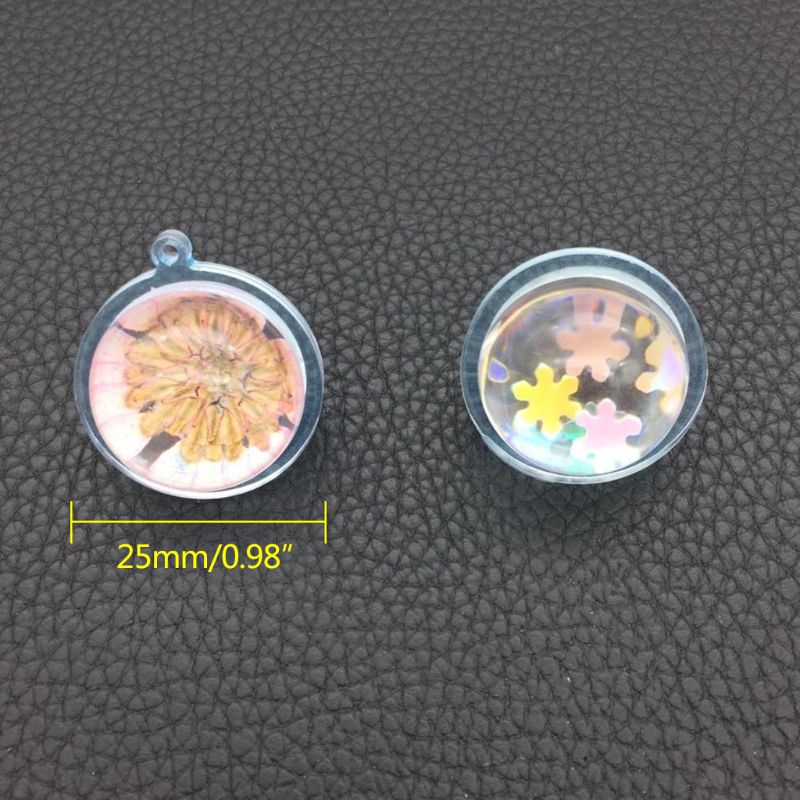 SIY  2 Pcs/Set Silicone Mold DIY Jewelry Making Pendant Universe Round Ball Epoxy Resin Crafts Gifts Handmade Tools Crystal Mirror Supplies